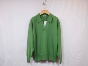 MY__ “COTTON WOOL SKIPPER KNIT “ GREEN