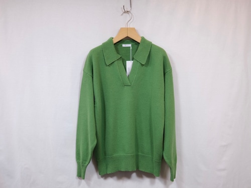 MY__ “COTTON WOOL SKIPPER KNIT “ GREEN