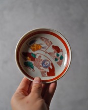 小皿　扇面図　/　明治〜大正期