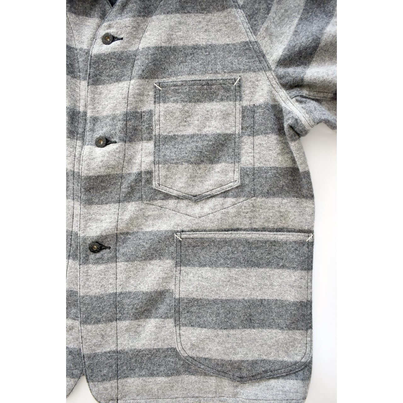 POST O'ALLS / POST 47 DV trashed wool grey tones - ポスト47 DV POST O'ALLS / POST 47 DV trashed wool grey tones - ポスト47 DV