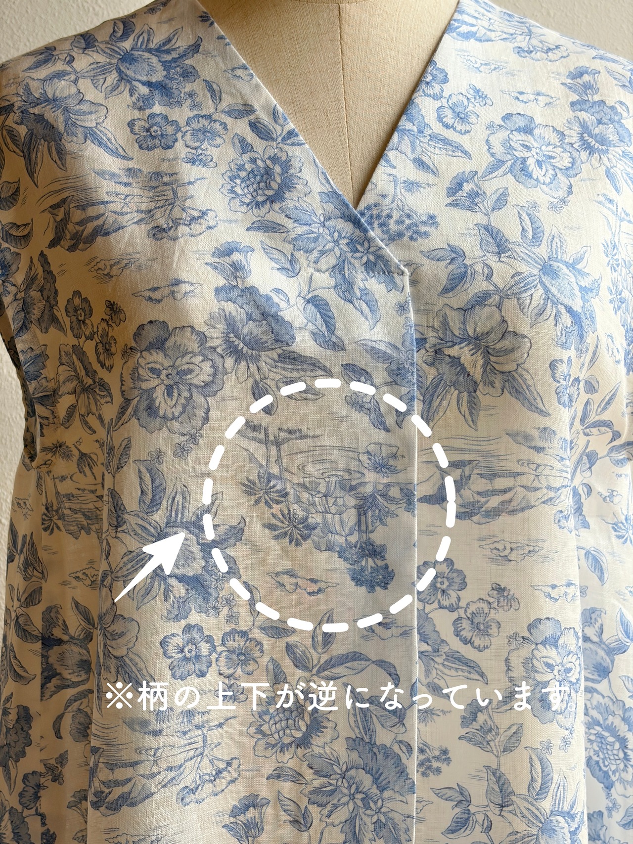 マキシワンピース：リバティ フランダースリネンの画像06