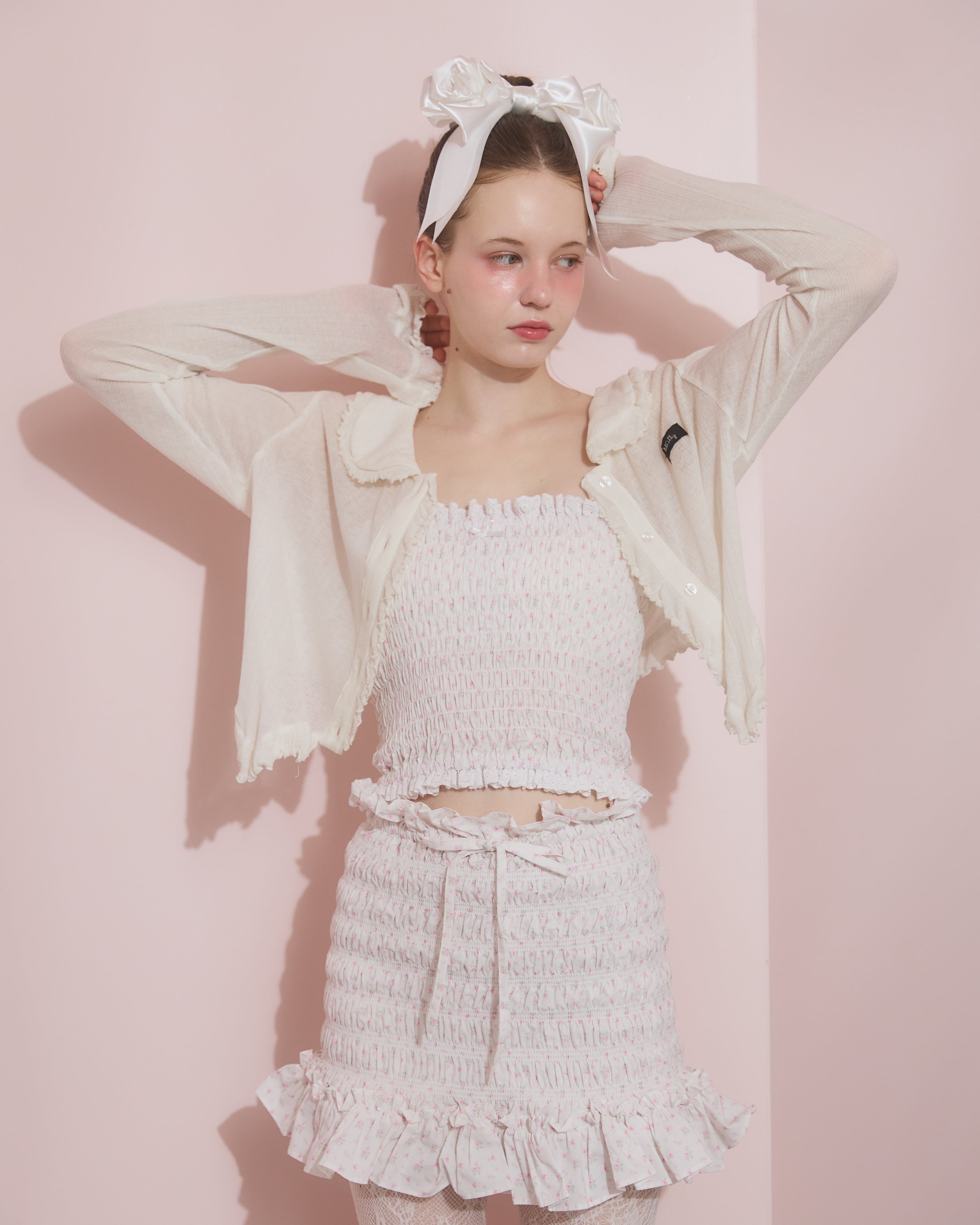 S/S フリルシアーカーディガン | lilLilly official webstore