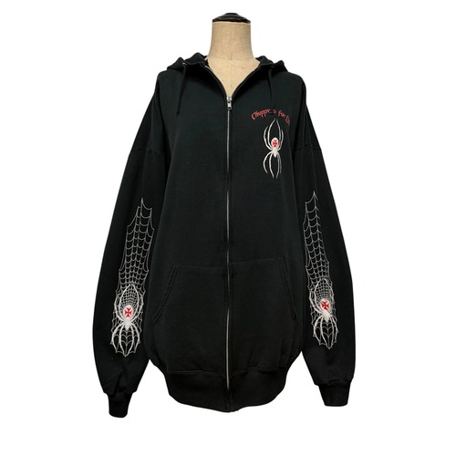Vintage West Coast Choppers Skull Zip Hoodie