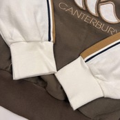 CANTERBURY カンタベリー KODENSHI PHOTOELECTRON ロゴ 長袖 プルオーバー トレーナー M/カーキベージュ系 メンズ