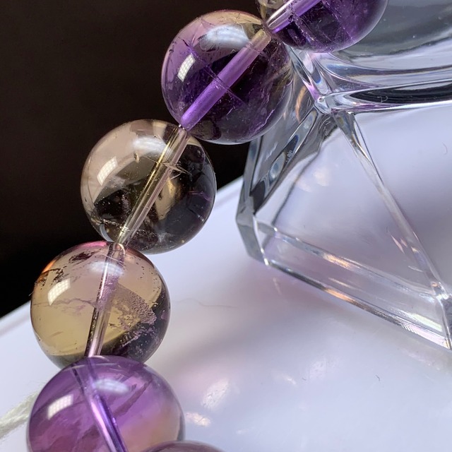 ボリビア産・最高峰トップクォリティ！大玉アメトリンブレスレット