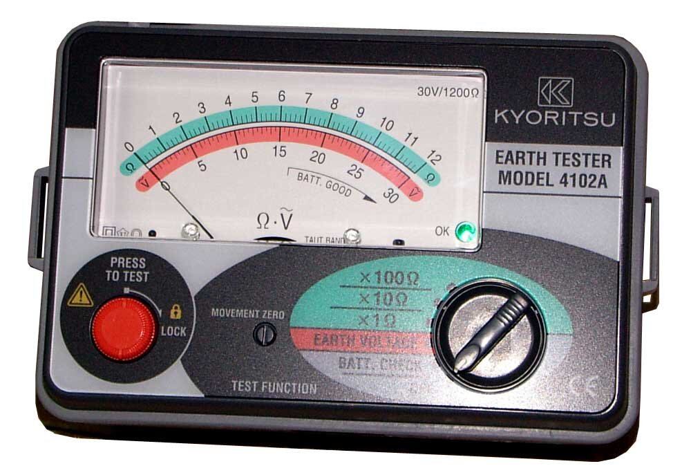 【数量限り】共立電気計器 (KYORITSU) アナログ接地抵抗計(ソフトケース) MODEL 4102A