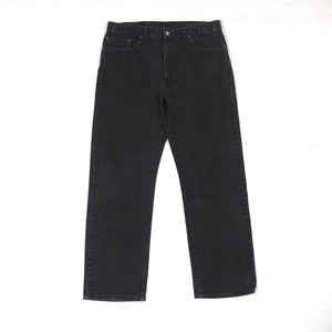 Levi's 505 black denim W38/L32 オリジナルレングス/90's USA製 リーバイス サルファ ブラック デニムパンツ