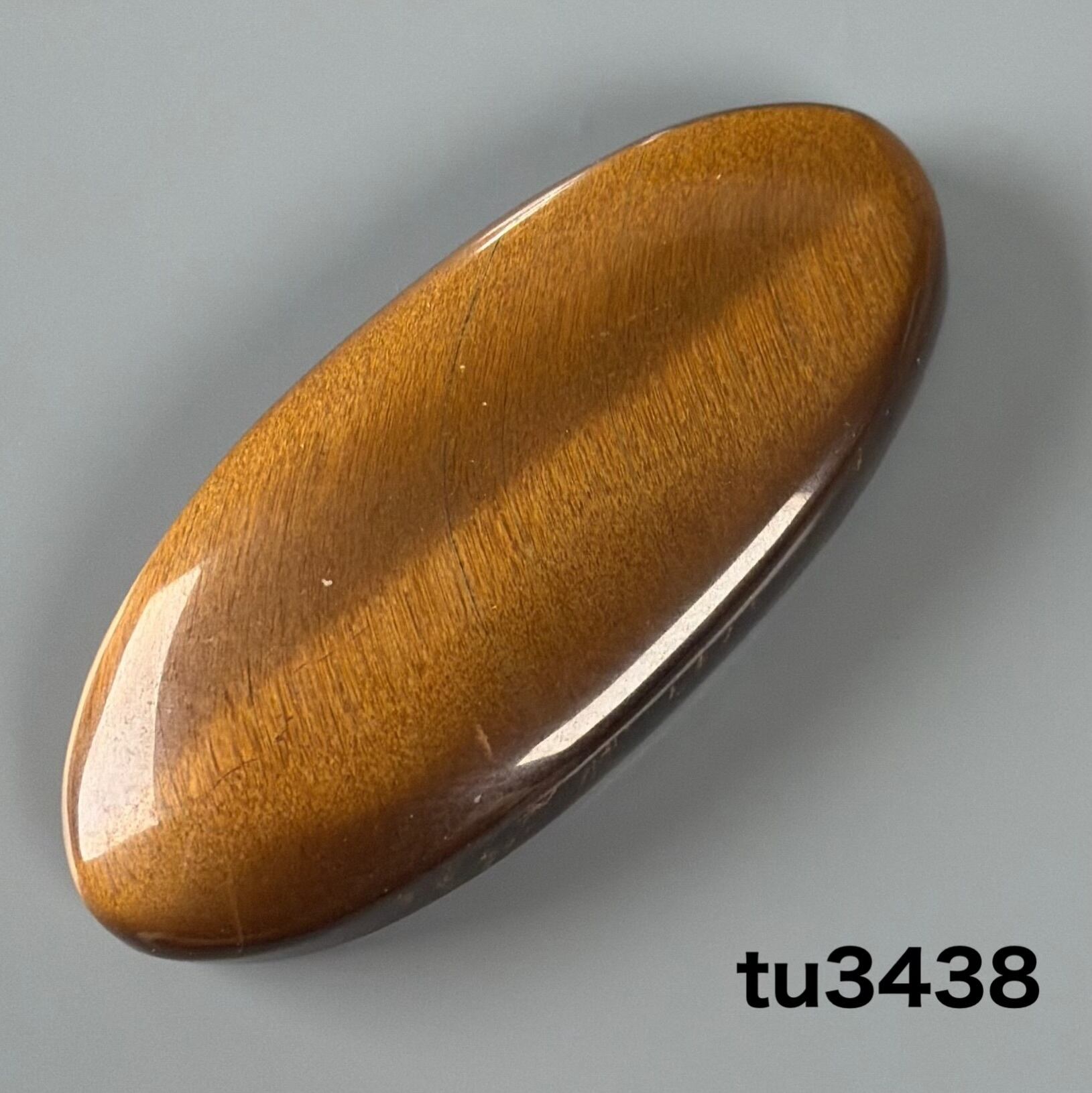 高品質 タイガーアイ 33ミリ ルース Tu3438 | 天然石の詩 高品質 タイガーアイ 33ミリ ルース Tu3438 | 天然石の詩