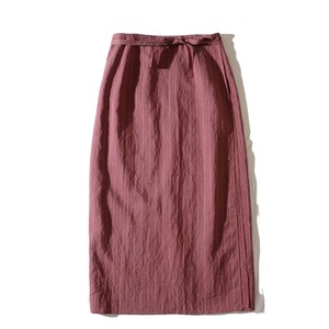 cordier /japanese vintage       shiny wrap skirt