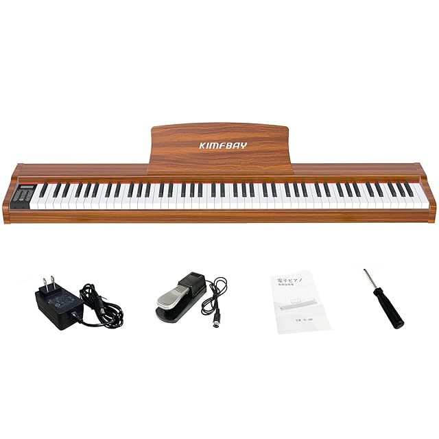 Moon River 電子ピアノ 88鍵盤 折りたたみ式 電子キーボード MIDI対応