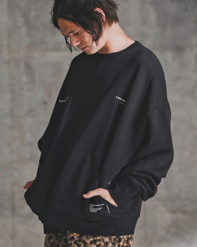 【GLIMCLAP】ポイントグラフィック スウェットシャツ　(192-058-gla-cf)