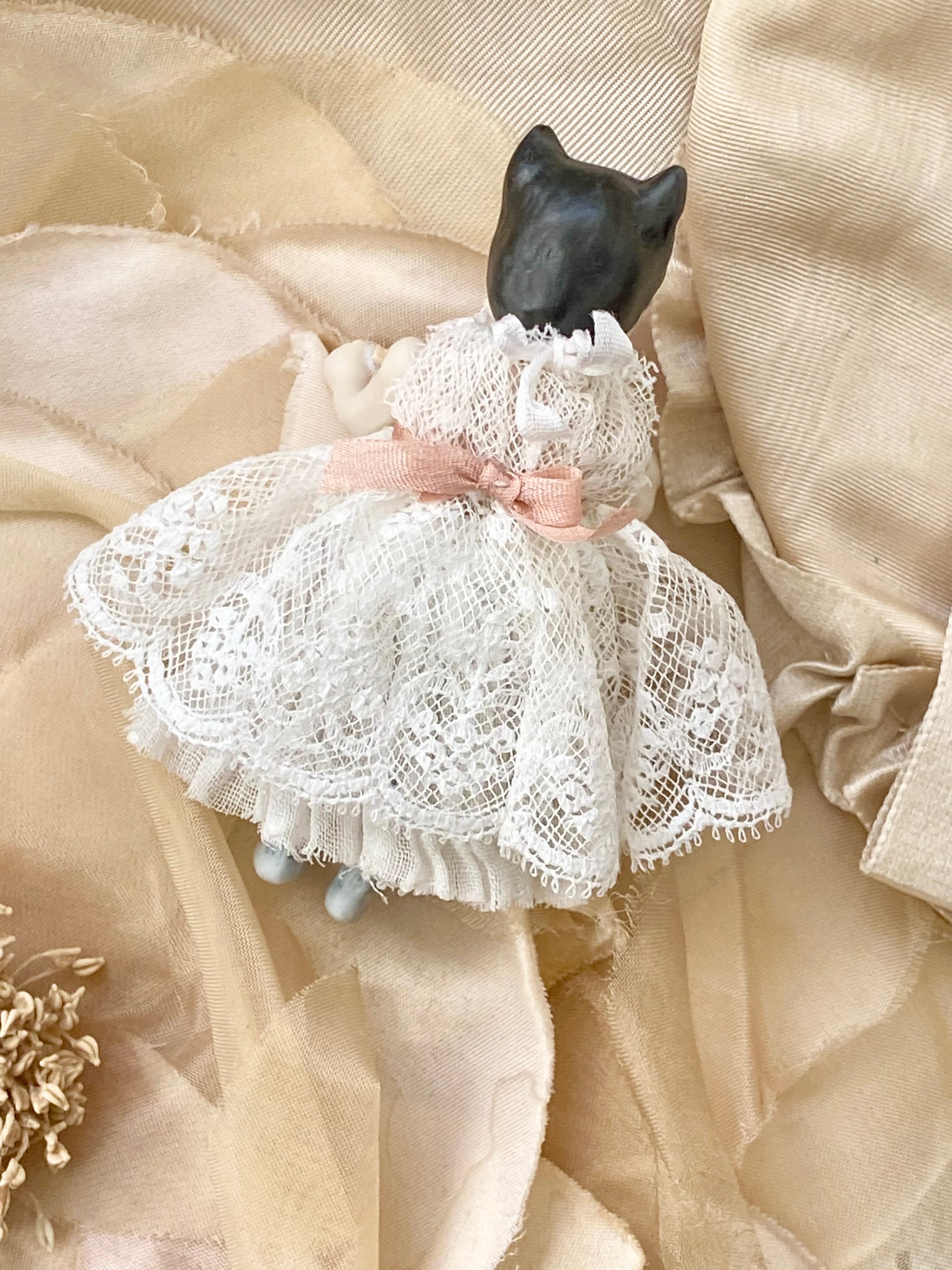 完成ドール】ミニチュアビスクドール/キュルビス(猫) / 6.5cm | Shall