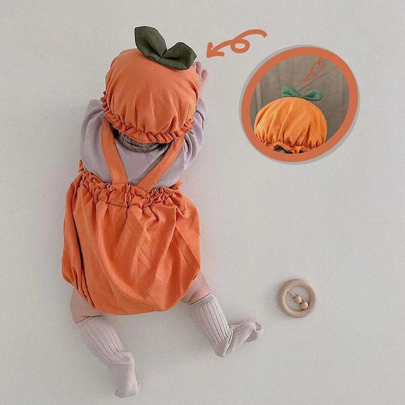 【BABY】ハロウィーン キュートサロペットかぼちゃパンツ＆帽子 | 韓国子供服通販 - Baker powered by BASE