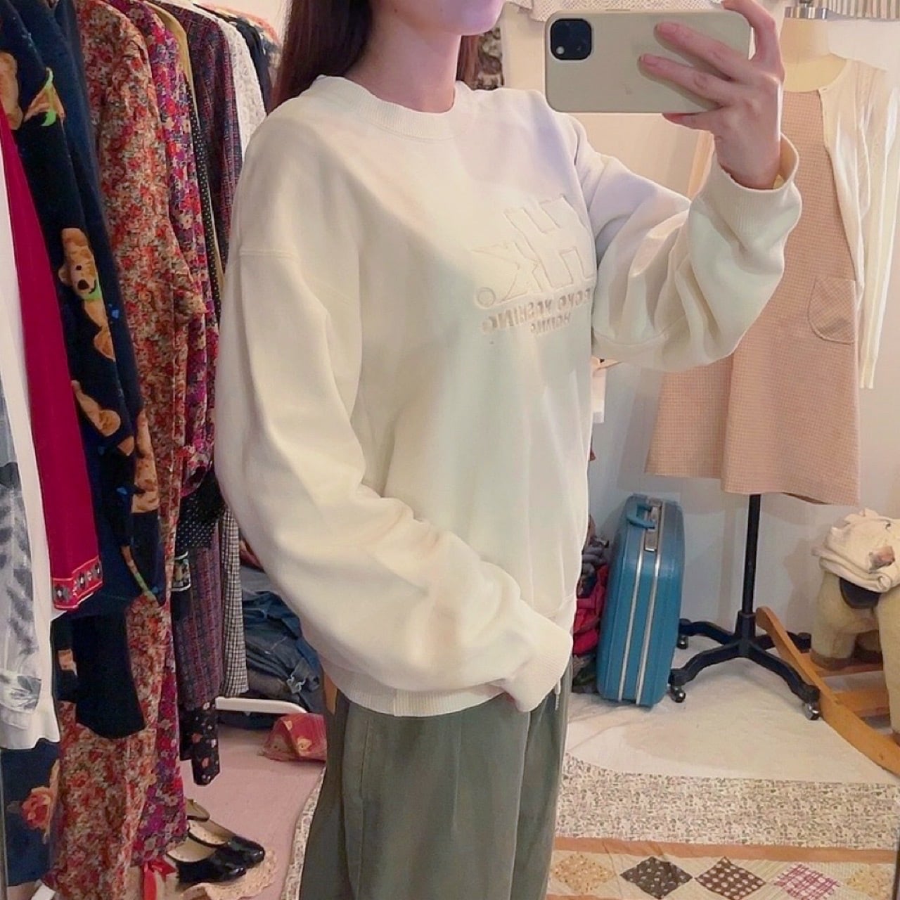 KOSHINO HIROKO / ivory cotton sweat