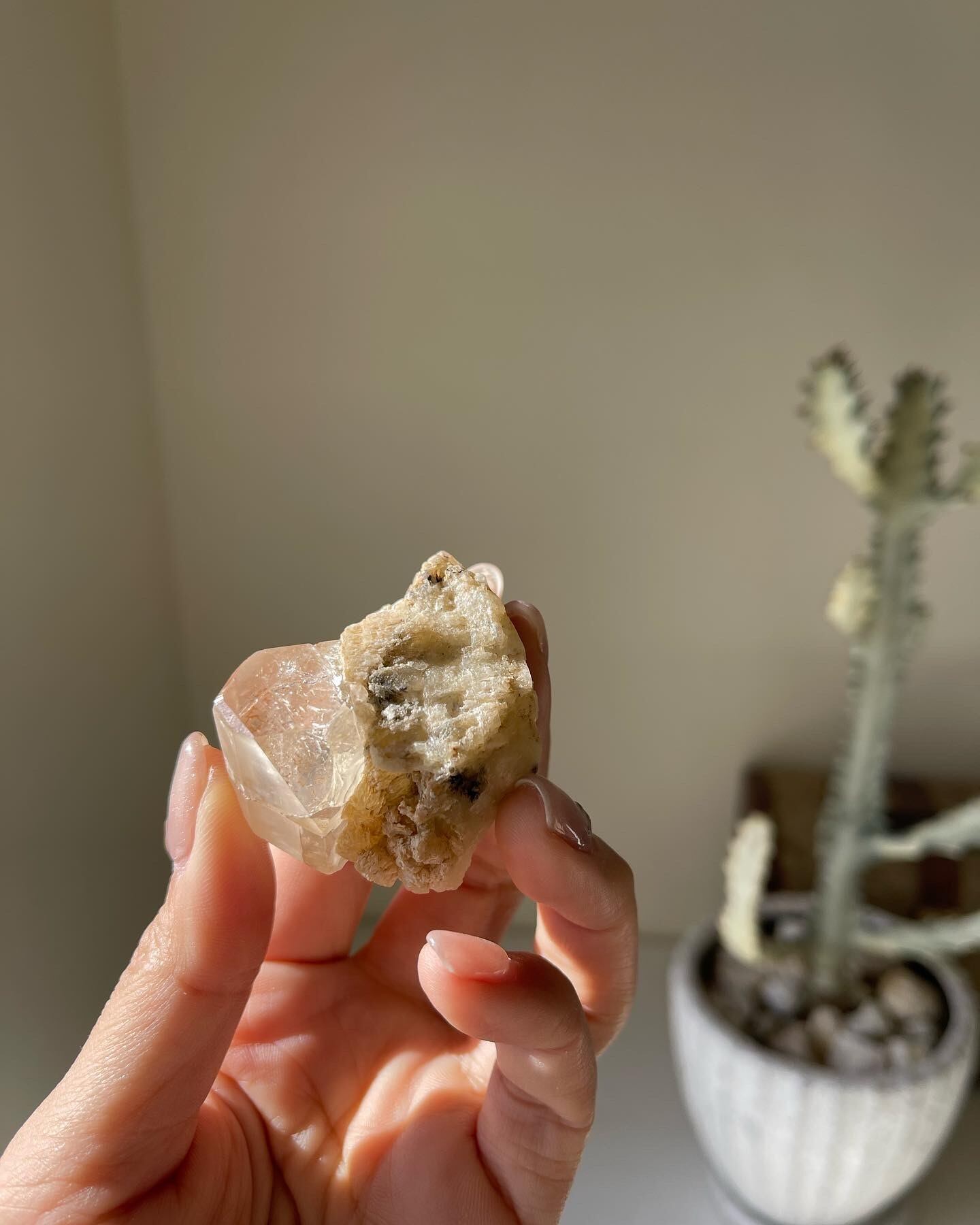 シャンパンゴールドトパーズ　長石共生　/ golden topaz