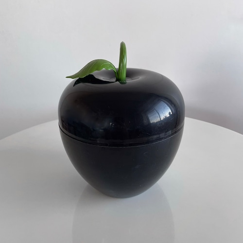 70s black apple jar