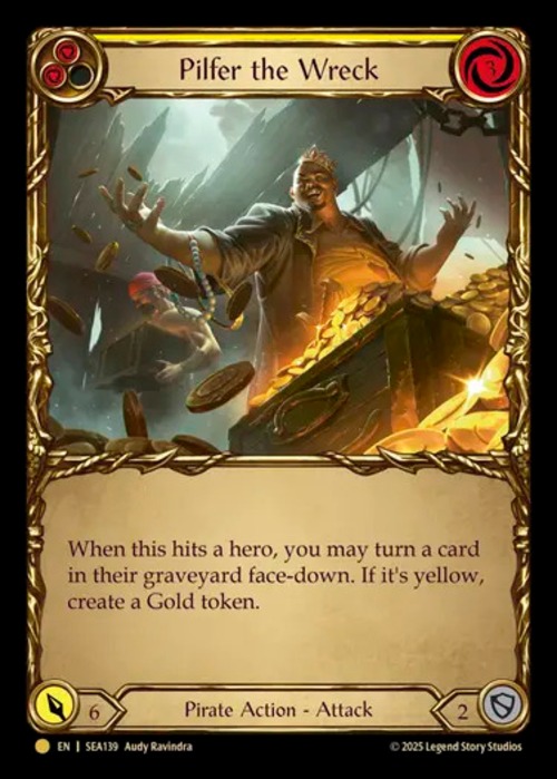 SEA139【EN】『CF』【Pirate】難破船漁り/Pilfer the Wreck(Yellow) 画像