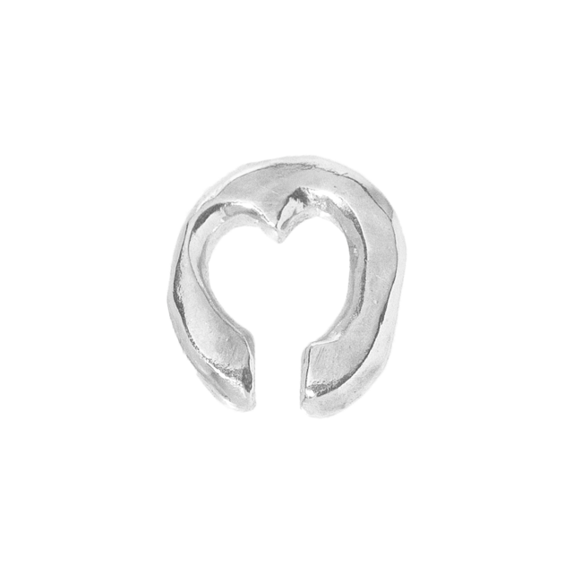 [P008]Silver 925 Heart ear cuff