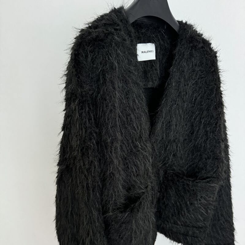 Vネックシャギーカーディガン カーディガン 10083