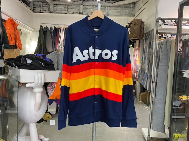 MITCHELL＆NESS × COOPERSTOWN 1986 HUSTON ASTROS SNAP KNIT JACKET LARGE 43613