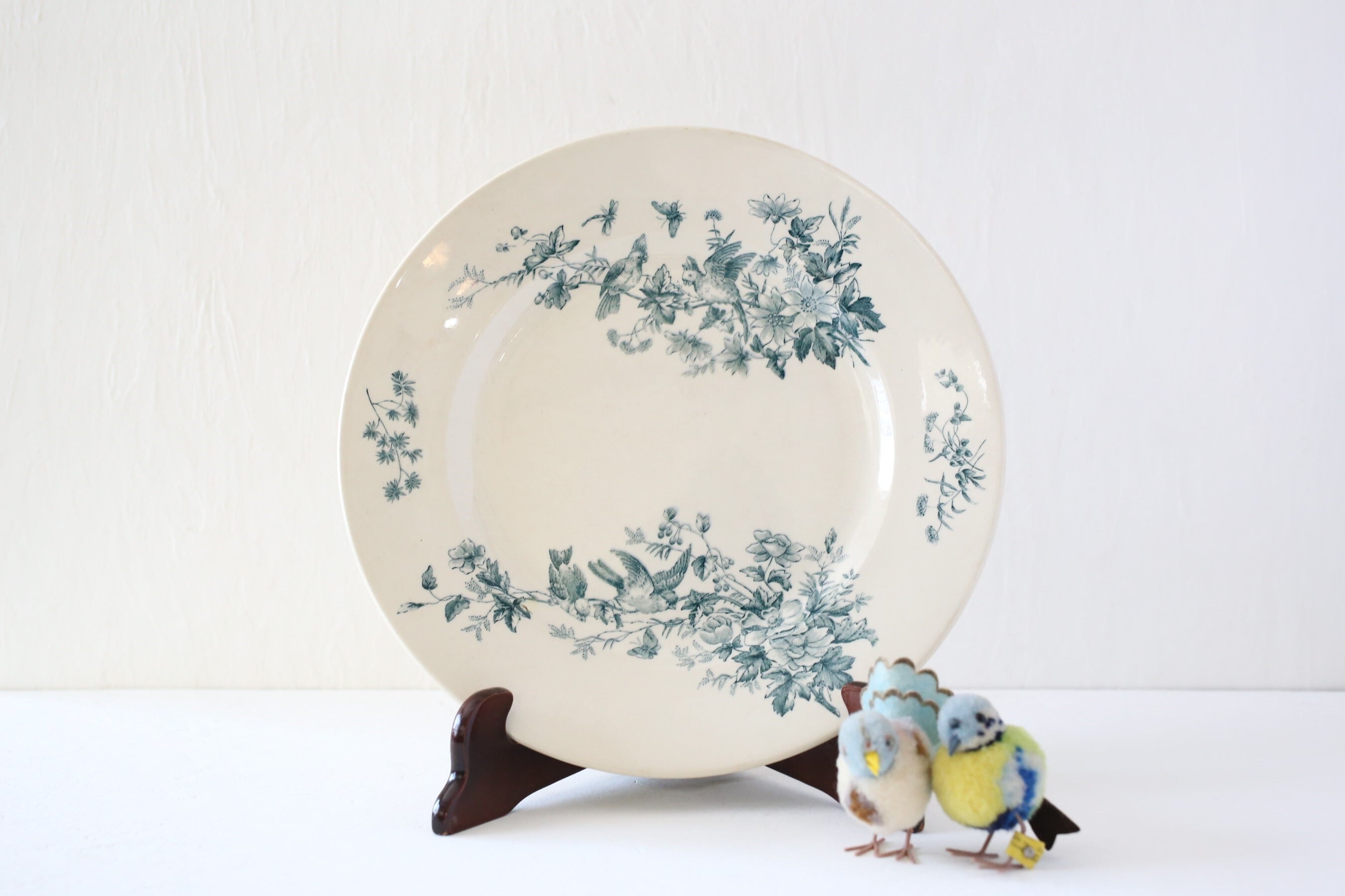 フランス アンティーク LONGWY 『MINON』大皿 29cm N-04448