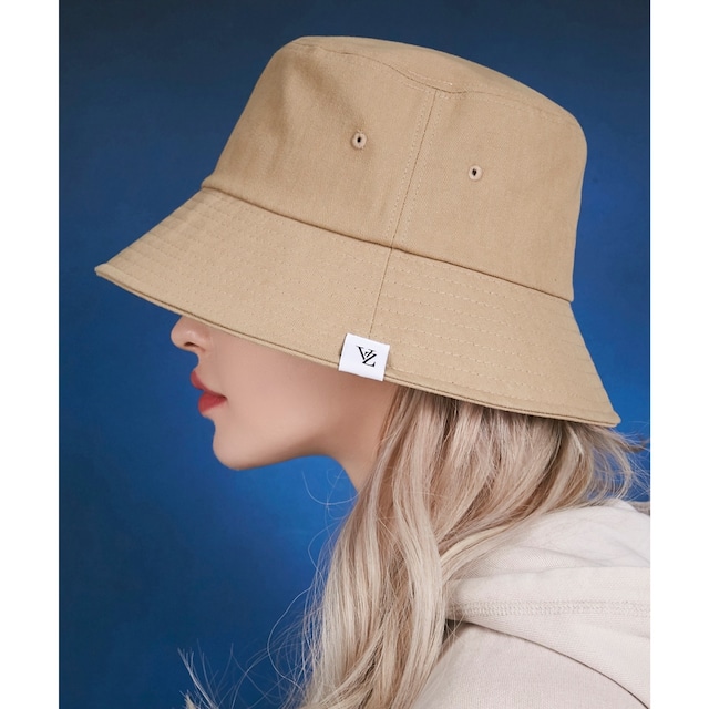 [VARZAR] Herringbone label bucket hat pink  正規品 韓国ブランド 韓国ファッション 韓国代行 ハット