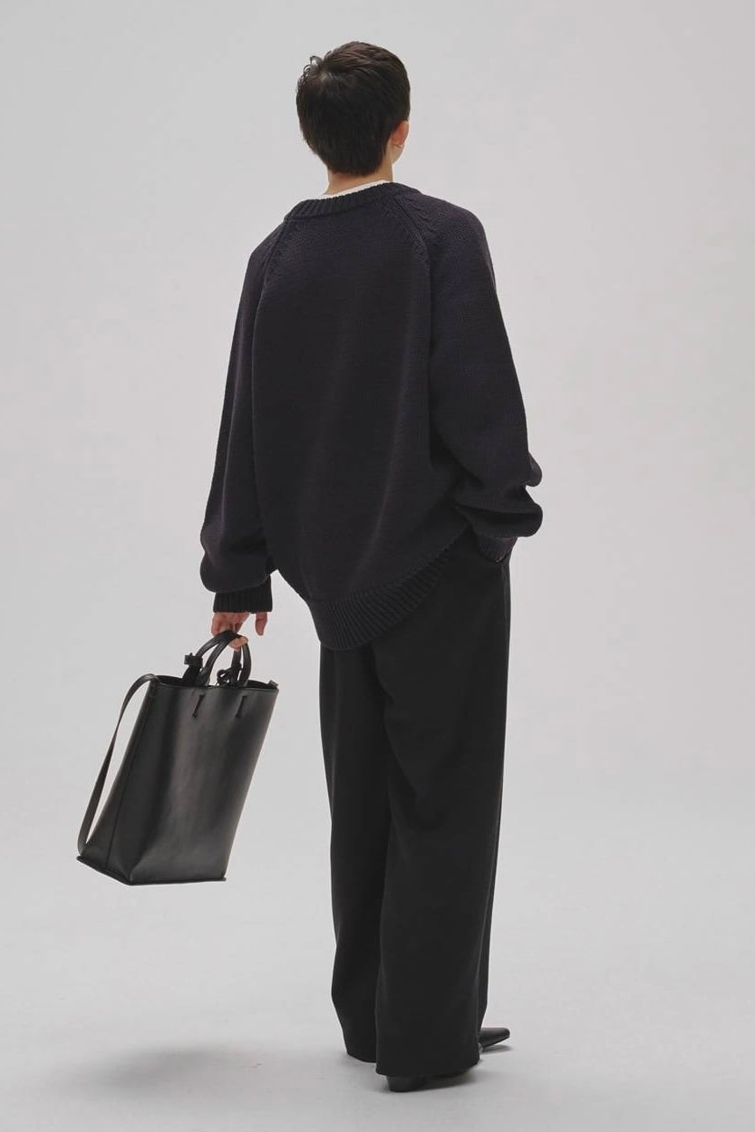 TODAYFUL Useful Leather Bag (L) ユーズフルレザーバッグ Black