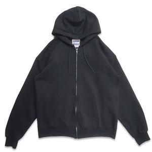 古着 HANES ヘインズ 無地 ジップアップ パーカー スウェット トレーナー ブラック 表記：M　gd409109n w60415