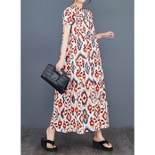 エスニック ティアード ロングワンピース  30183