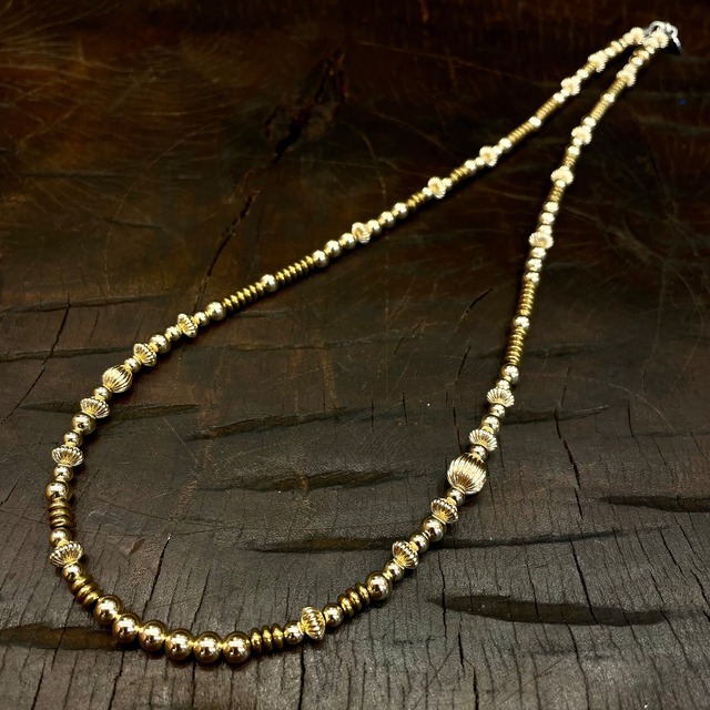 ブライト（Bright）ネックレス（Wave S Hematite All Gold）55cm