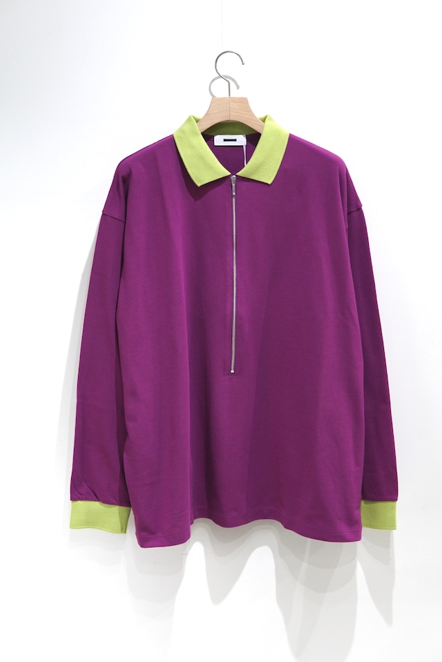 REVERBEARTE /  ZIP LONG SLEEVE POLO