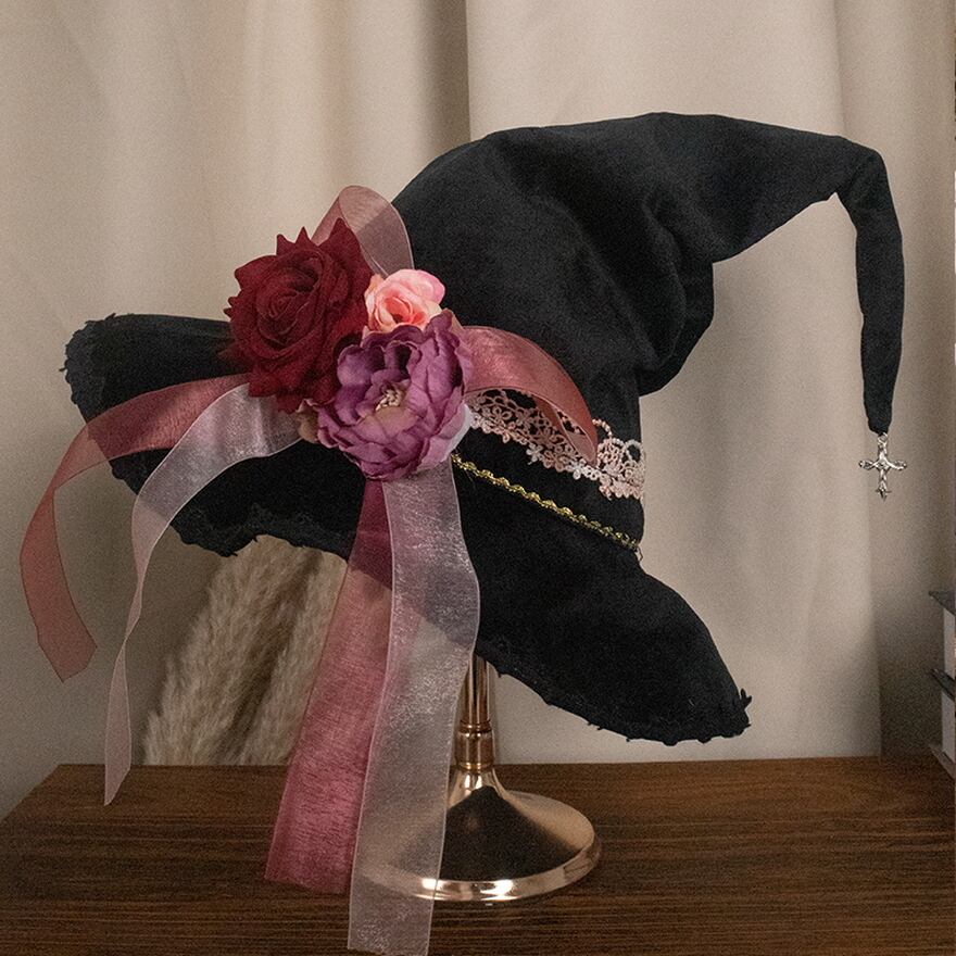 SEASONZ ロリータ ハット 魔女 病み可愛い ゴスロリ コスプレ衣装 イベント衣装 ゆめかわ