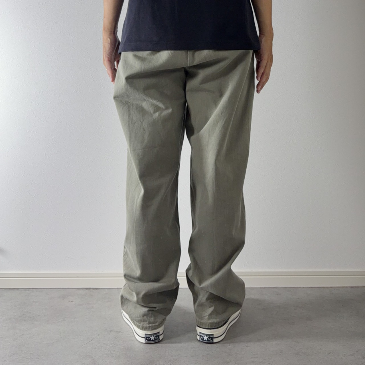 90s 初期型 USA製 Polo by Ralph Lauren POLO CHINO "No pleats" sage [W34L29.5相当] 古着 - 16