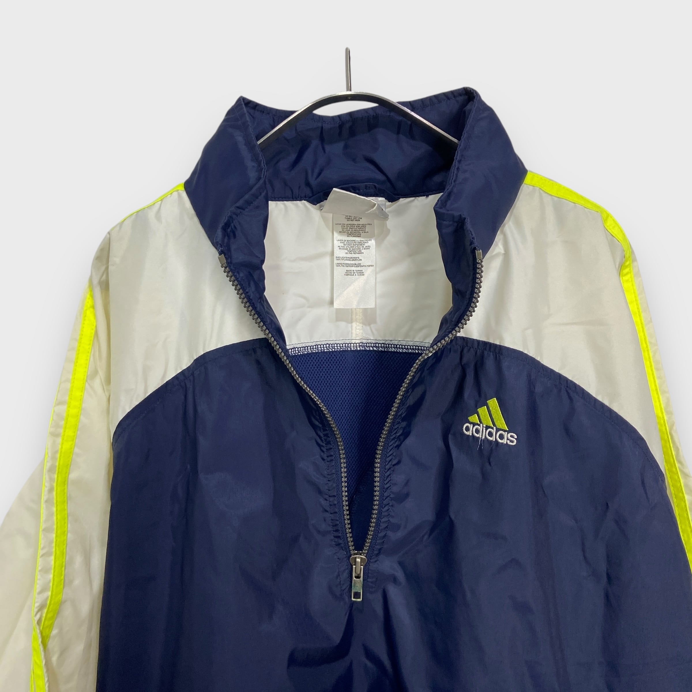 90s アディダス ハーフジップナイロンプルオーバー 90s アディダス ハーフジップナイロンプルオーバー