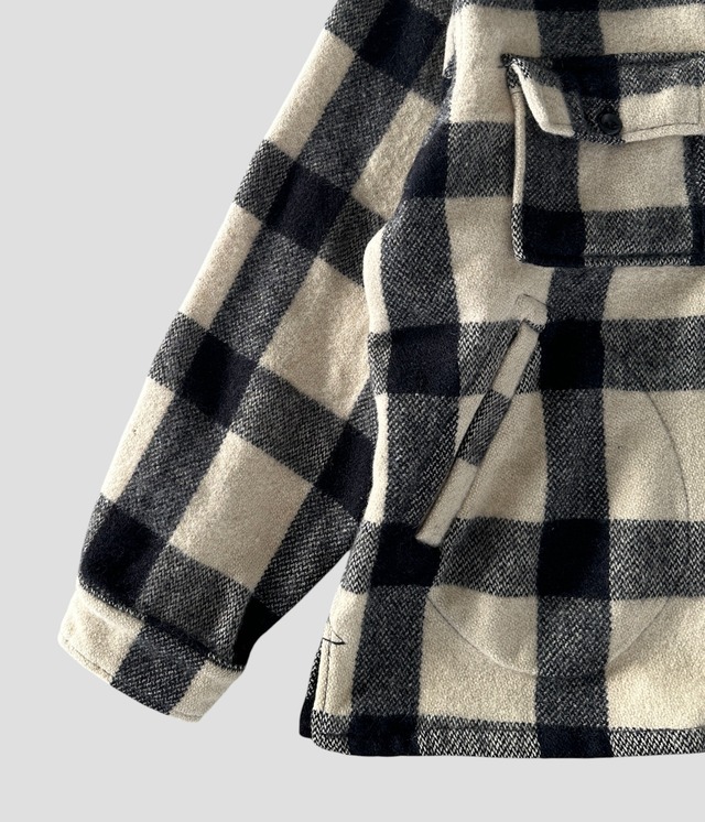 -The Dewey Corp- Vintage 70s Wool Check Coat