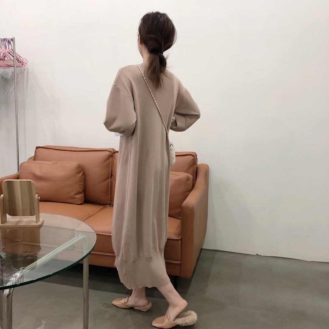 ゆったりニットワンピース　AJ1050-6089