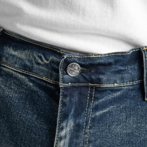 PRO CLUB 「Denim Cargo Pants Baggy Dark Stone Wash」