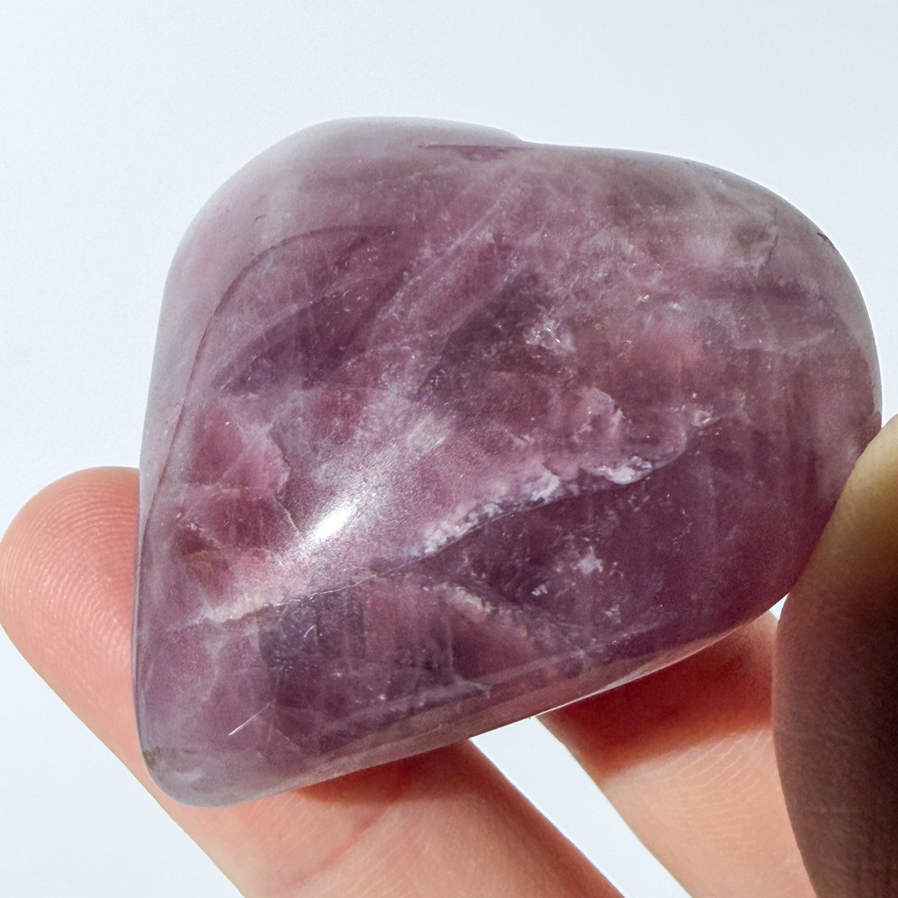 ラベンダーローズクォーツ ハート * Rose Quartz * 天然石