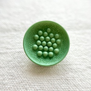 フランス  ドットマットパステルグリーン 23㎜