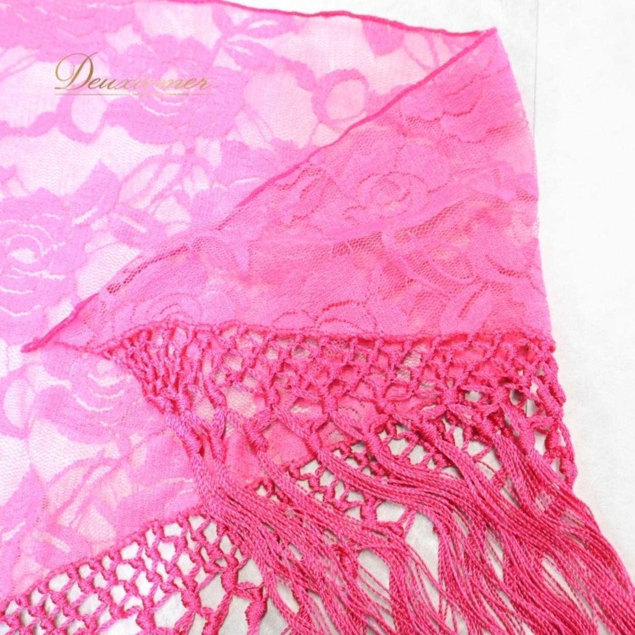 フラメンコ 衣装 シージョ ピキージョ 小物 ピンク系 花柄 レース トライアングル フレコ ダンス 三角形 アクセサリー 練習 舞台 発表会 ピンク フリンジ ショール フラメンコダンス 可愛い ファッション 小物 鮮やか おしゃれ イベント用 ステージ衣装