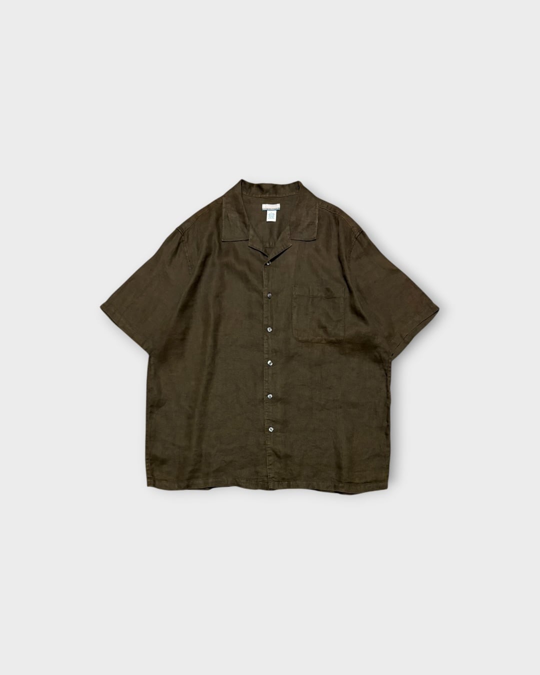 【Used】“BREAKWATER” Open Collar Linen Shirt
