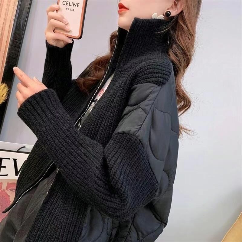 ニット切り替え中綿ジャケット  AJ22262-8902