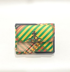 Vivienne Westwood ヴィヴィアン・ウェストウッド 三つ折り 財布 52010013U-SAFFTAR/COM TARTAN/O102