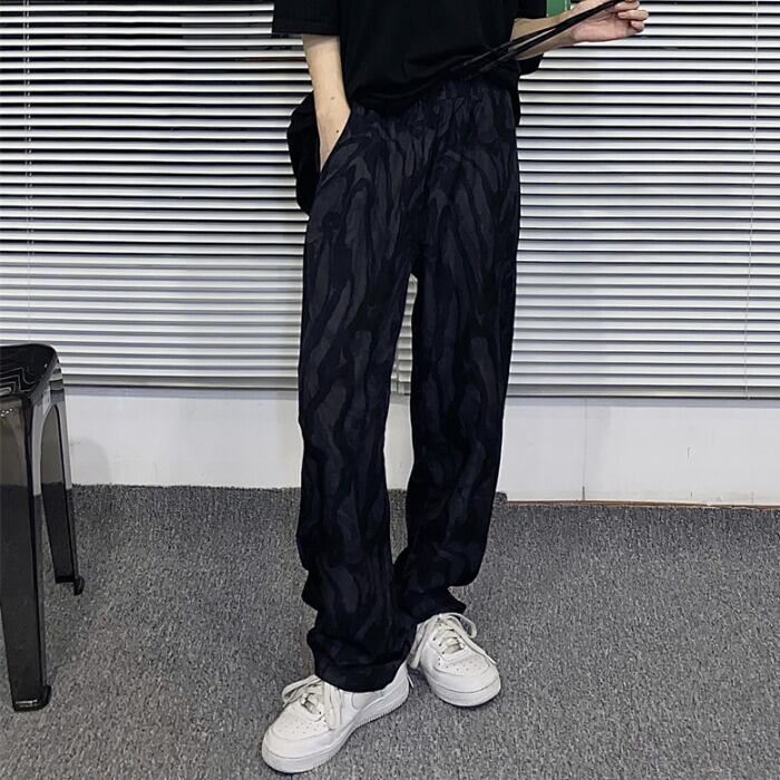 スタンダードカジュアルパンツ レディースサマーハイウェストダーク薄手ルーズ レトロ かわいい 夏物 ケッペル28672373951