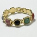 Vintage Scarab Multicolor Gemstone Bracelet