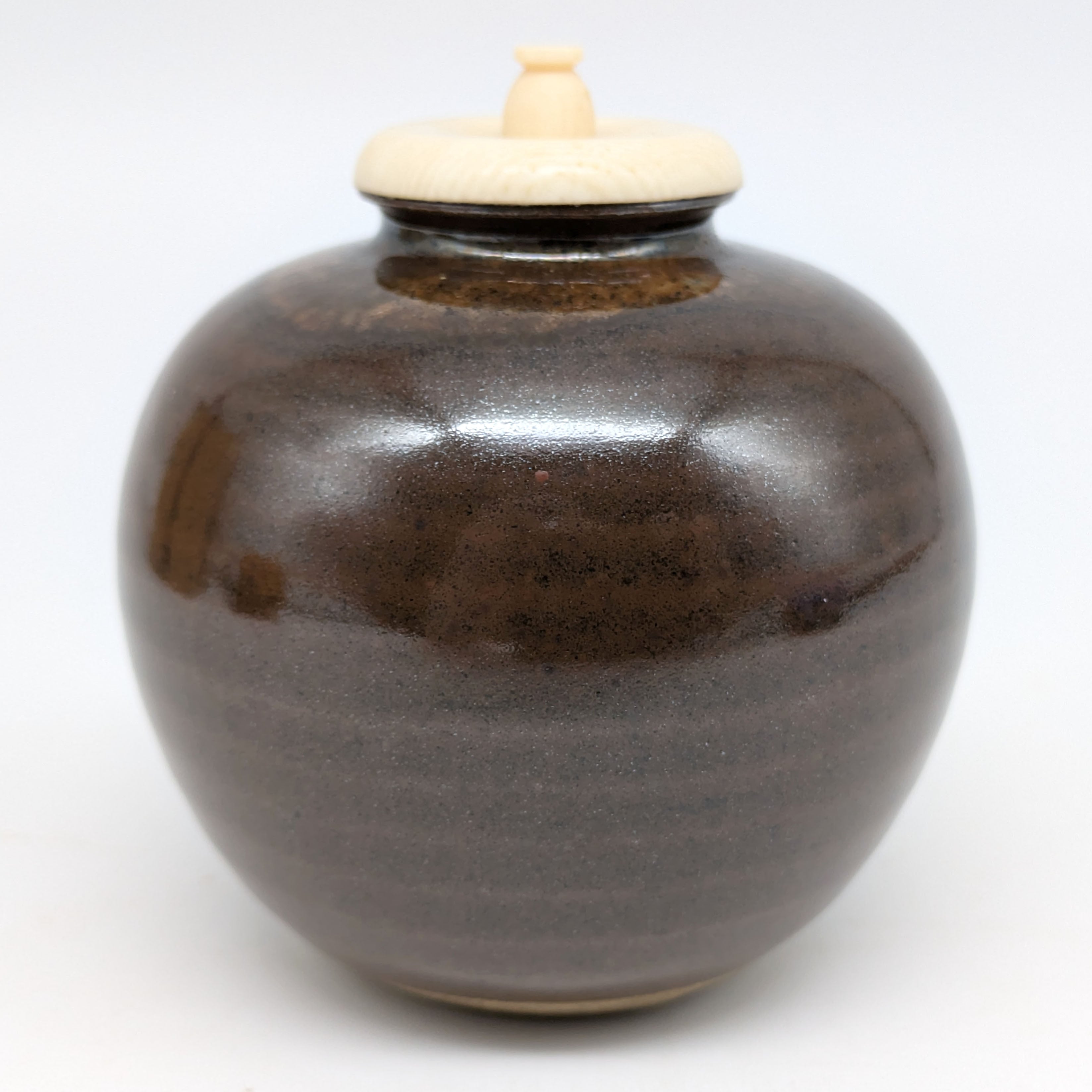 平安・喜山・文琳茶入・茶入れ・茶道具・No.240721-42・梱包サイズ60