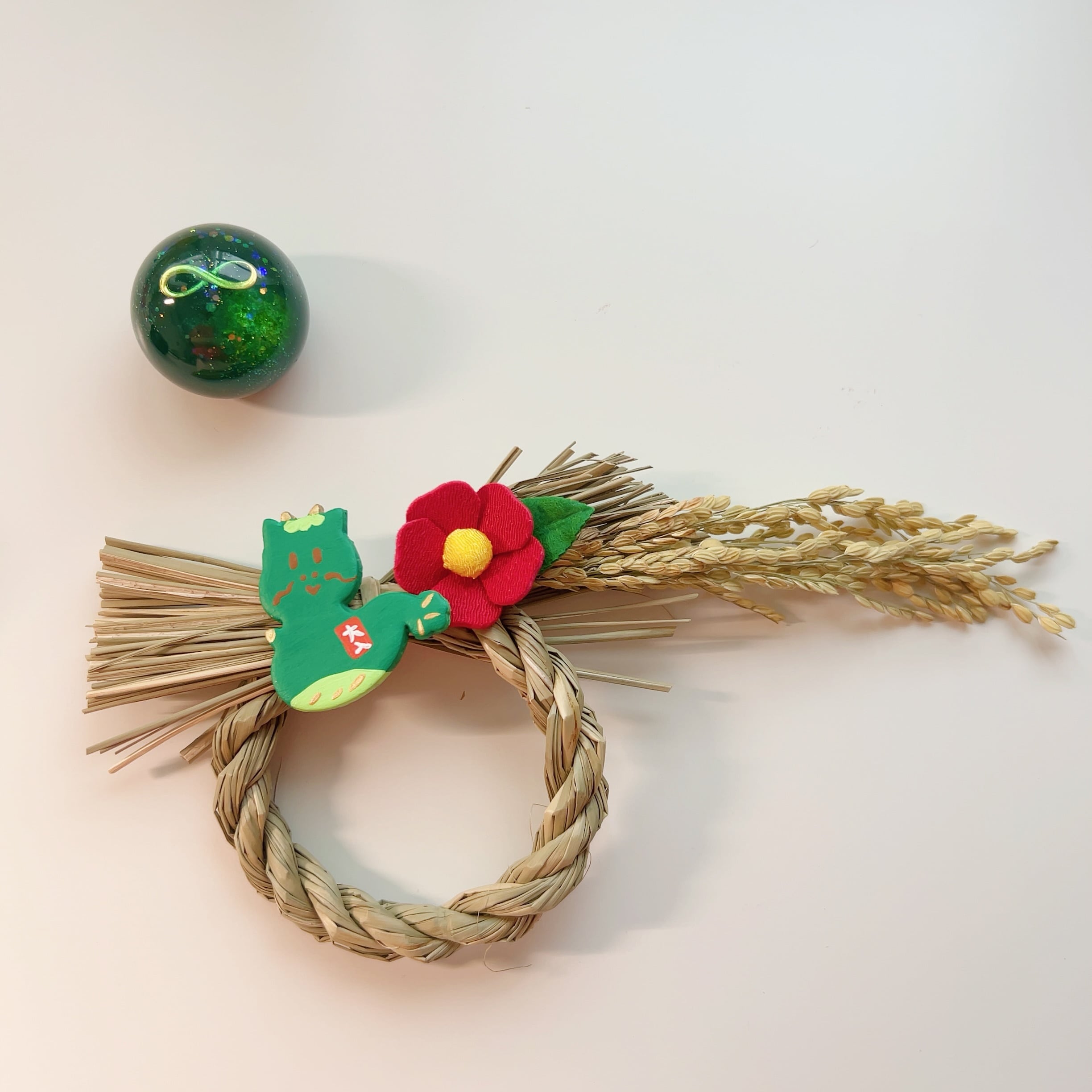 開運♪龍神さましめ縄(緑龍A)