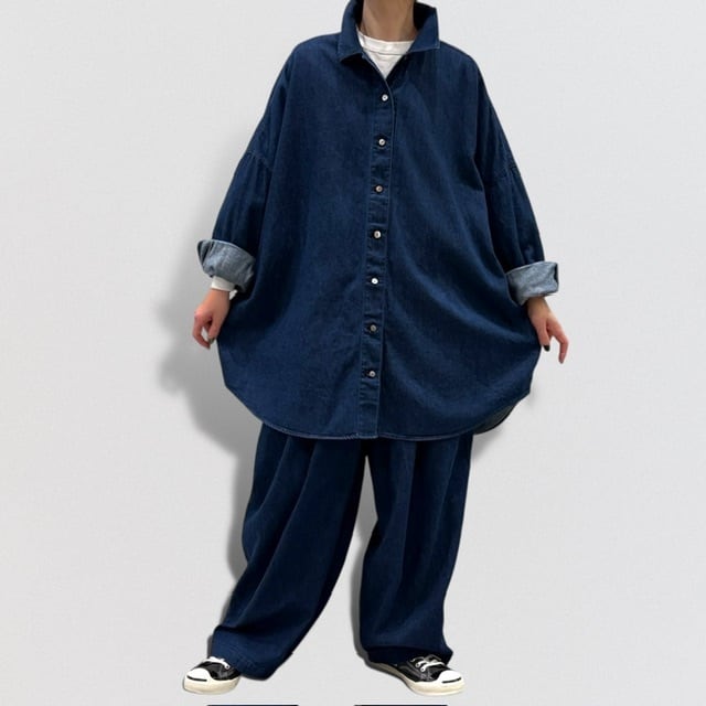 mizuiro ind デニム ワイド シャツ | CoCo Cuore
