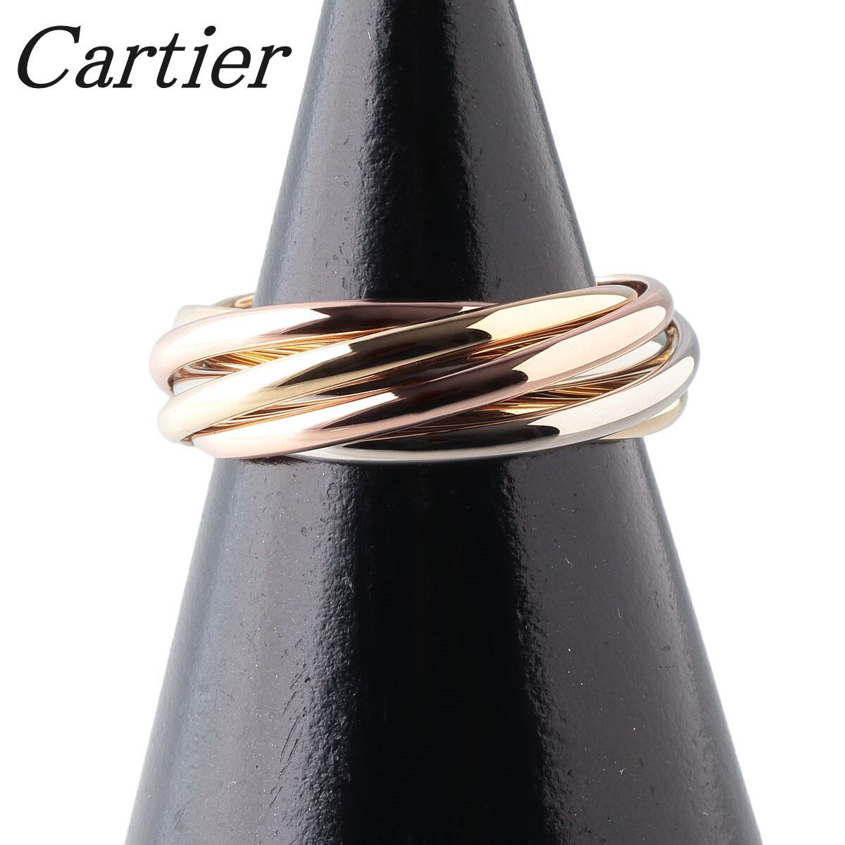 新宿Cartier カルティエ trinity トリニティリング MM 49 指輪 - リング