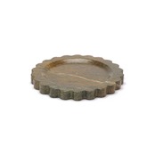 MARBLE CIRCLE DECO TRAY - Green marble